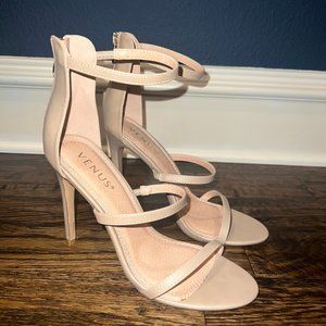 Tan Strappy Heels
